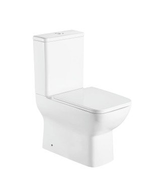 Inodoro compacto blanco Rimless Creta | Aquore 10272