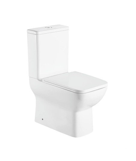 Inodoro compacto blanco Rimless Creta | Aquore 10272