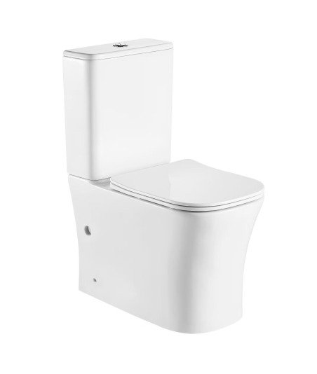 Inodoro compacto blanco Rimless Nikko | Aquore 016962