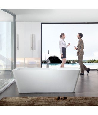 Bañera exenta de diseño acrílica Caspio | Aquore