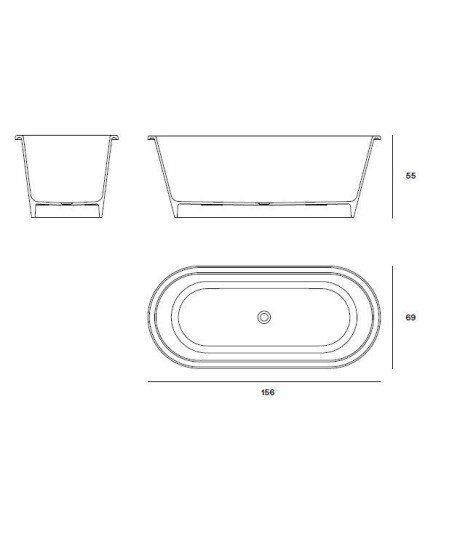 Bañera exenta NuovvoSolid Zeya Nuovvo