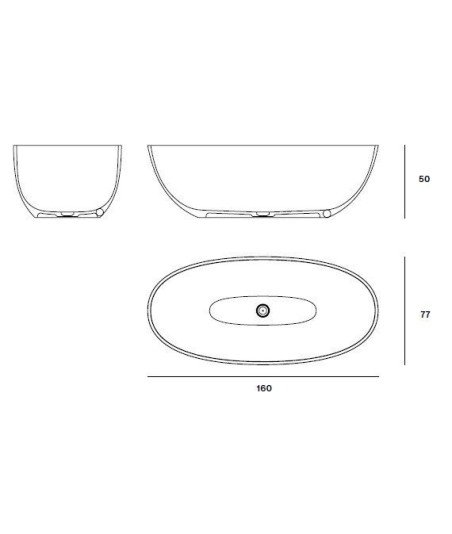 Bañera exenta NuovvoSolid Eyre Nuovvo