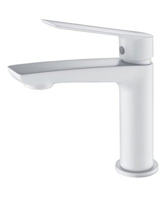 Grifo blanco monomando de lavabo Luxor IMEX