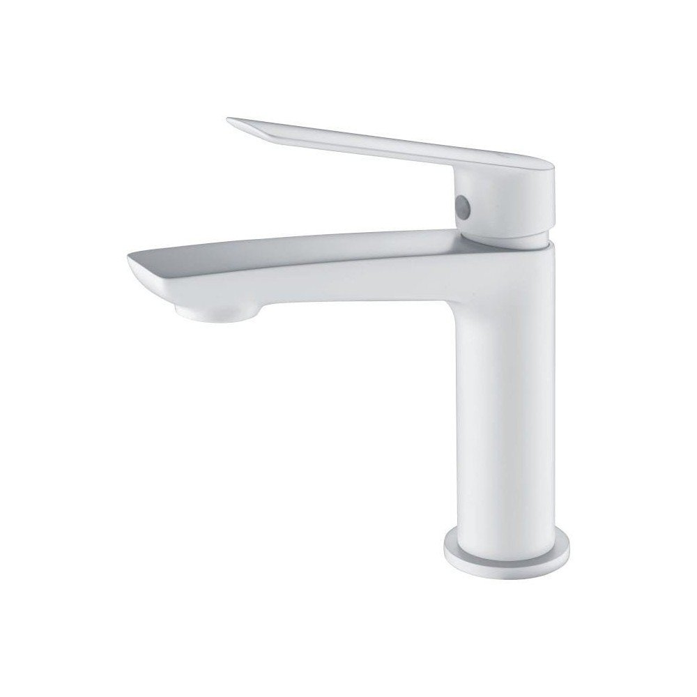 Grifo blanco monomando de lavabo Luxor IMEX