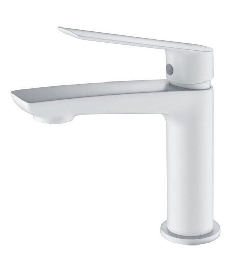 Grifo blanco monomando de lavabo Luxor IMEX