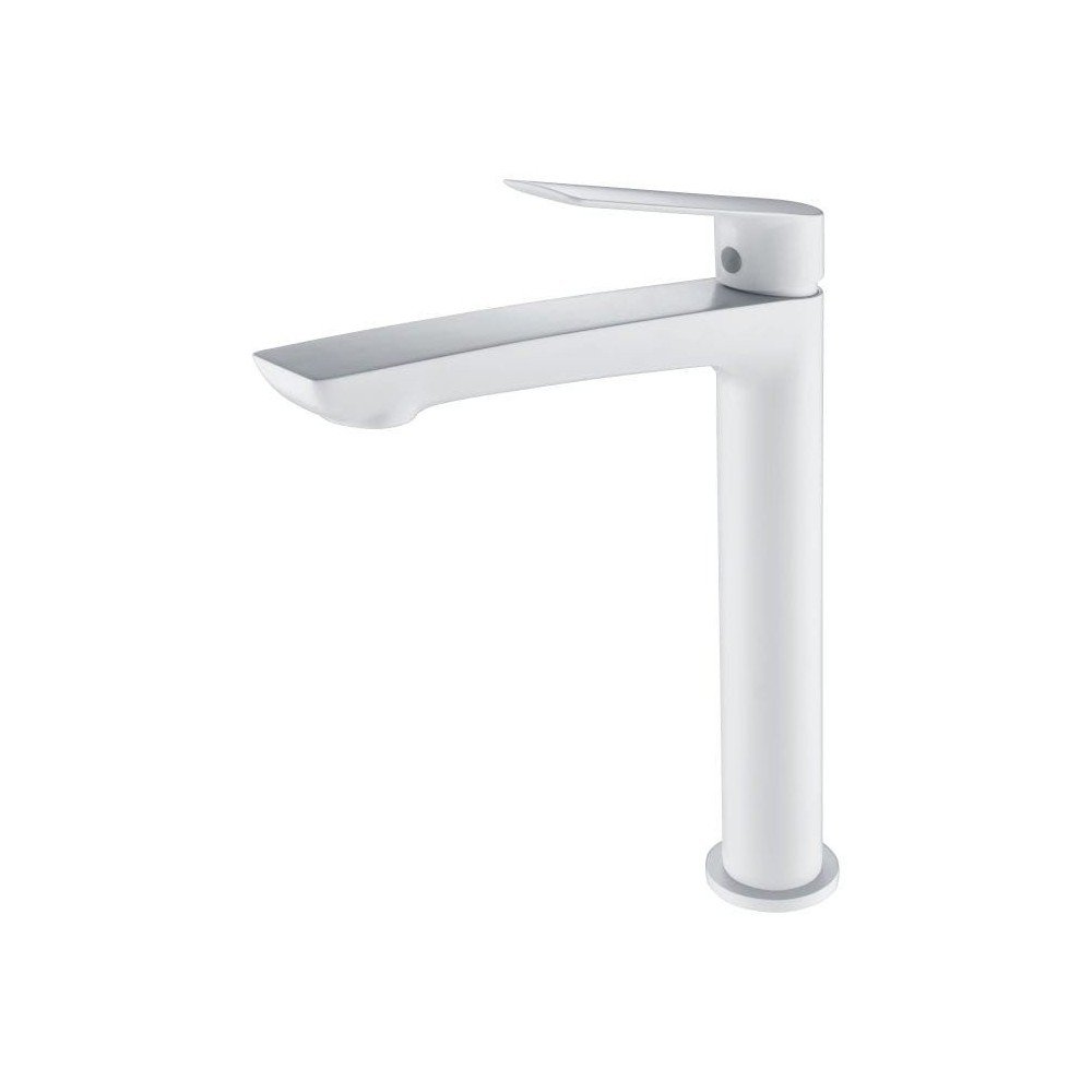 Grifo blanco caño alto de lavabo Luxor IMEX