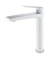 Grifo blanco caño alto de lavabo Luxor IMEX
