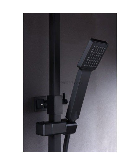 Columna de ducha negra Fiyi IMEX