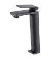 Grifo negro caño alto de lavabo Fiyi IMEX