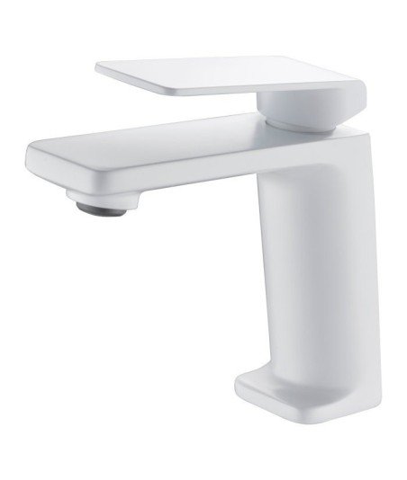Grifo blanco monomando de lavabo Fiyi IMEX