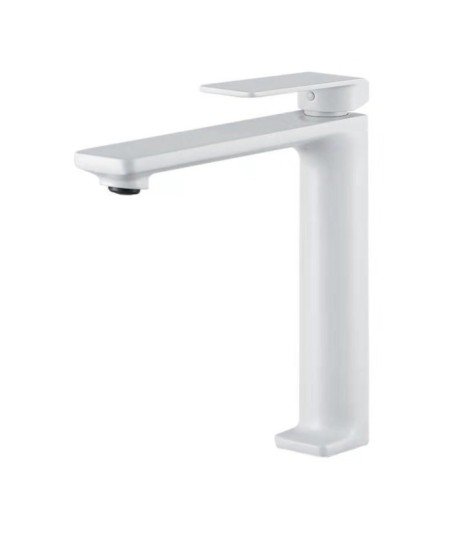 Grifo caño alto blanco de lavabo Fiyi IMEX