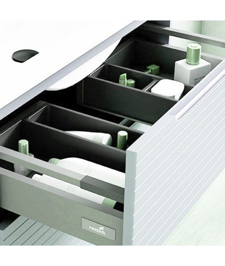 Pack Mueble de baño BORNEO 100 Blanco Mate 3 Cajones