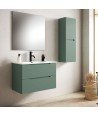 Pack Mueble de baño BORNEO 60 Verde Lago 2 Cajones