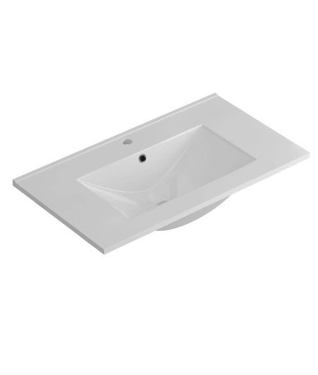Pack Mueble de baño NORDIC Cajones 70 Roble Y Blanco Mate 2 Cajones