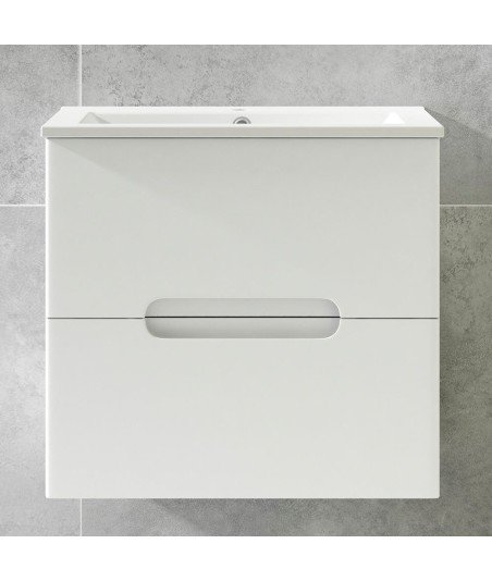 Pack Mueble de baño VISION 100 Blanco Mate 2 Cajones