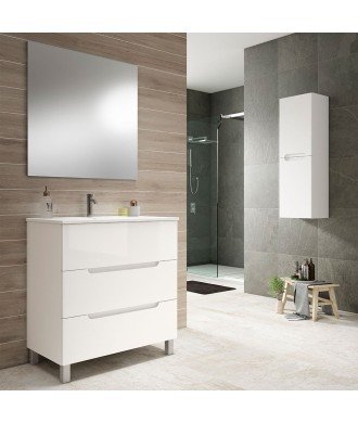 Pack Mueble de baño VISION 100 Blanco Mate 3 Cajones