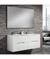 Pack Mueble de baño VISION 120 Blanco Mate 2 Cajones