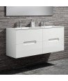 Pack Mueble de baño VISION 120 Blanco Mate 2 Cajones