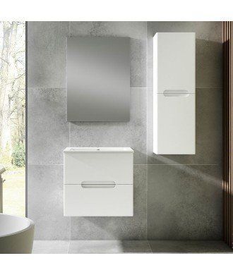 Pack Mueble de baño VISION 60 Blanco Mate 2 Cajones
