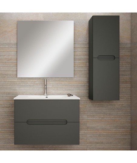 Pack Mueble de baño VISION 60 Grafito 2 Cajones