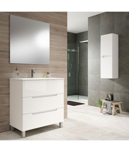 Pack Mueble de baño VISION 80 Blanco Mate 3 Cajones