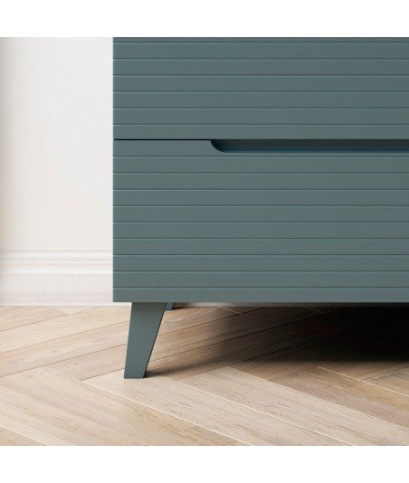Mueble + Lavabo BORNEO 100 Azul Oceano 3 Cajones