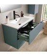Mueble + Lavabo BORNEO 60 Azul Oceano 2 Cajones