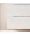 Mueble + Lavabo BORNEO 80 Blanco Mate 2 Cajones