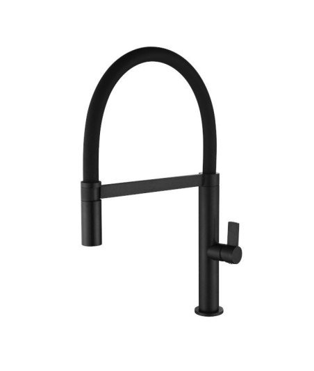 Grifo negro extraíble de cocina Laos IMEX