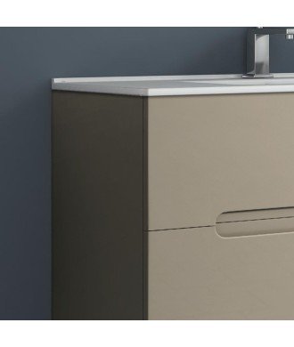 Mueble + Lavabo VISION 100 Moka 2 Cajones