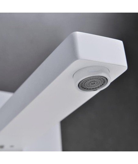 Grifo blanco empotrado de lavabo Suiza IMEX
