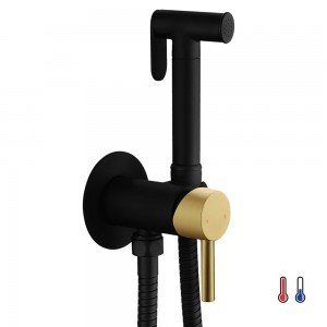 Grifo empotrado de WC negro...