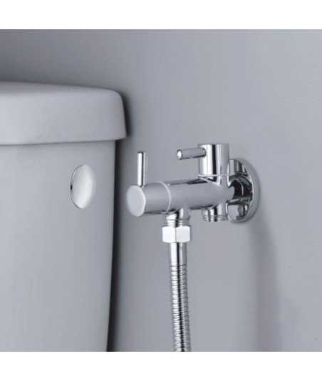 Grifo empotrado de WC sólo agua fría redonda