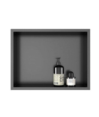 Hornacina de ducha rectangular grafito