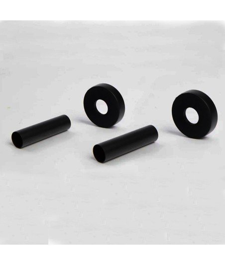 Kit cubretubos redondo negro para secatoallas