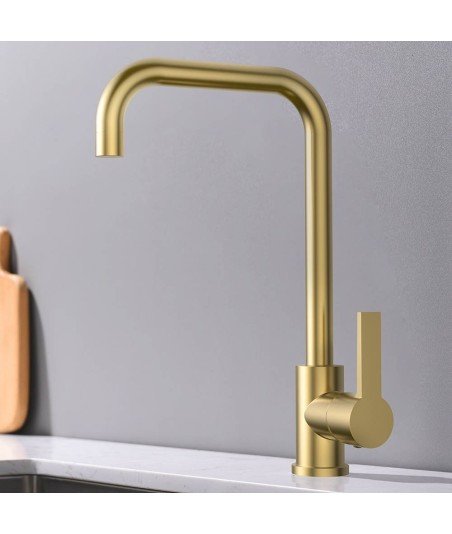 Grifo de cocina oro cepillado GOLDEN
