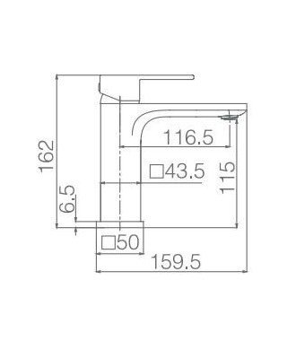 Grifo monomando de lavabo Bremen IMEX