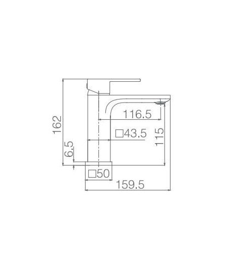 Grifo monomando de lavabo Bremen IMEX