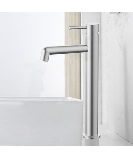 Grifo de caño alto Níquel cepillado OSLO
