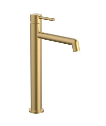 Grifo de caño alto oro cepilladlo OSLO