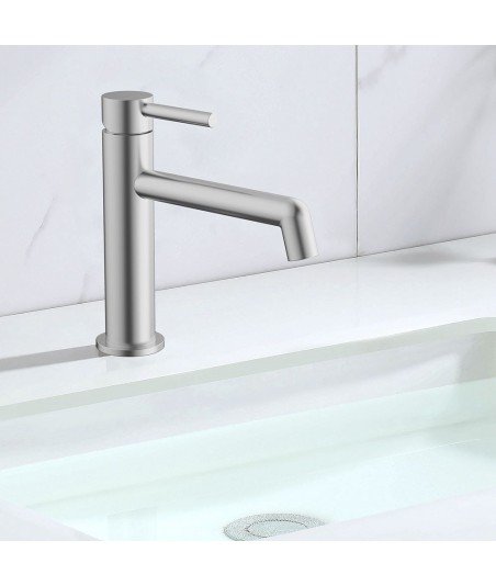 Grifo de lavabo Níquel cepillado OSLO