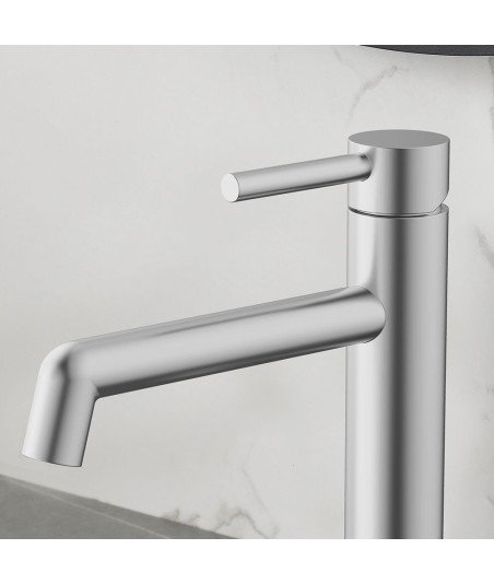Grifo de lavabo Níquel cepillado OSLO
