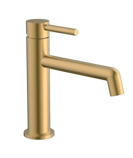 Grifo de lavabo oro cepillado OSLO
