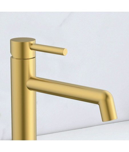 Grifo de lavabo oro cepillado OSLO