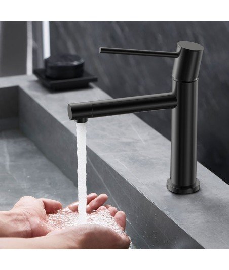 Grifo de lavabo negro ZUÑIGA