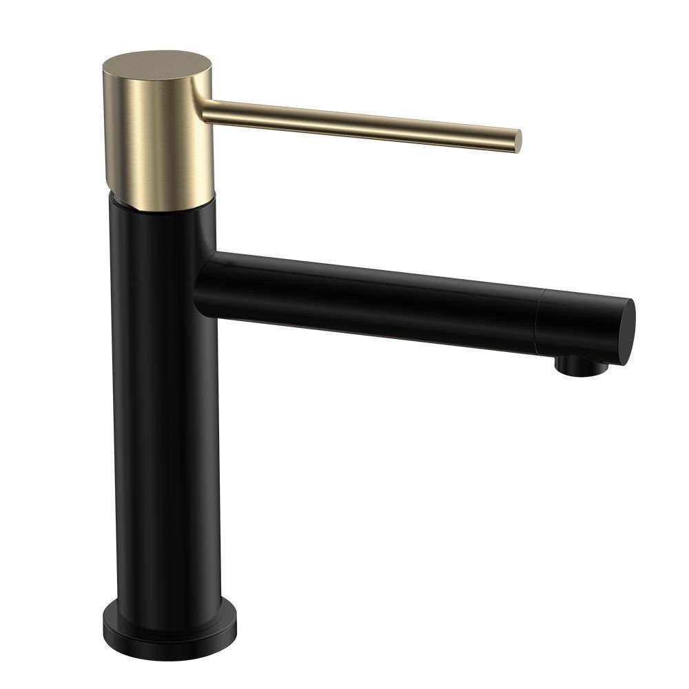 Grifo de lavabo negro y oro ZUÑIGA