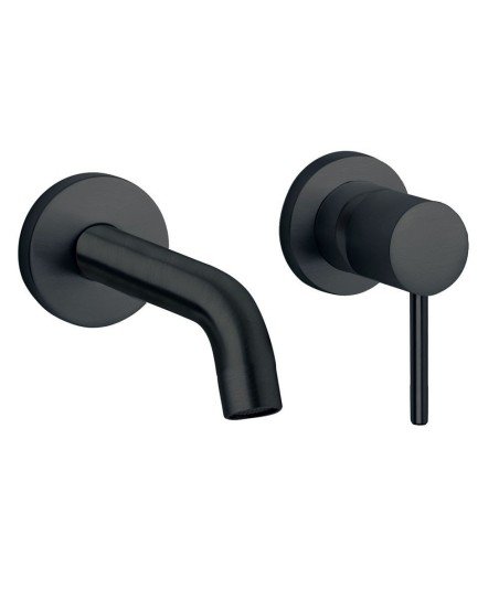 Grifo empotrado de lavabo negro ZUÑIGA