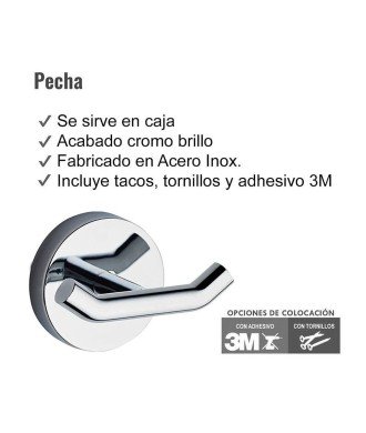 Percha MEDINA acero inoxidable