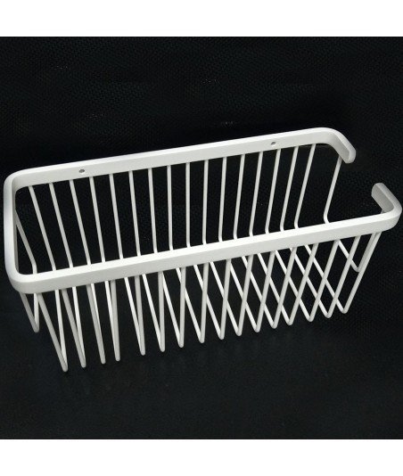 Cesta portagel de ducha rectangular AZORIN blanco