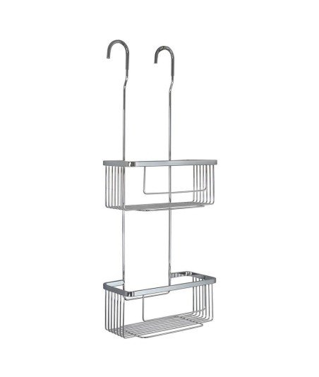 Cesta portagel de latón rectangular doble ALARCÓN